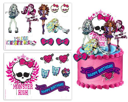 Monster High Edible Icing Image Scene Setter - Click Image to Close